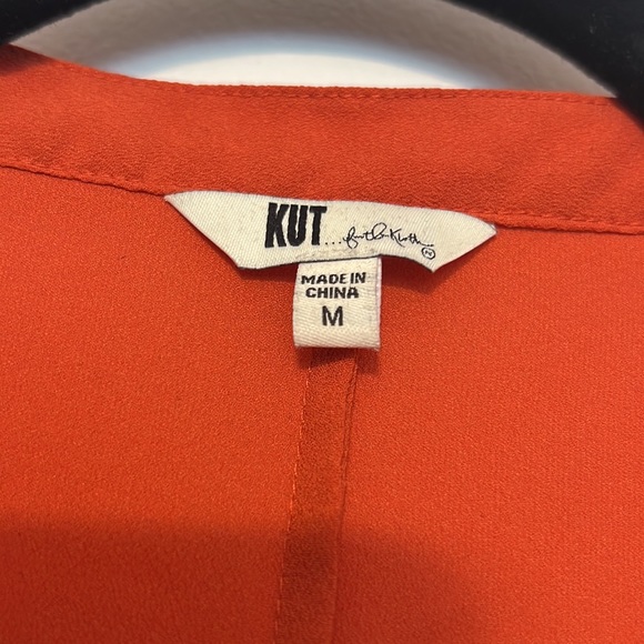 Kut from the Kloth Burnt Orange Drapey Top - 4