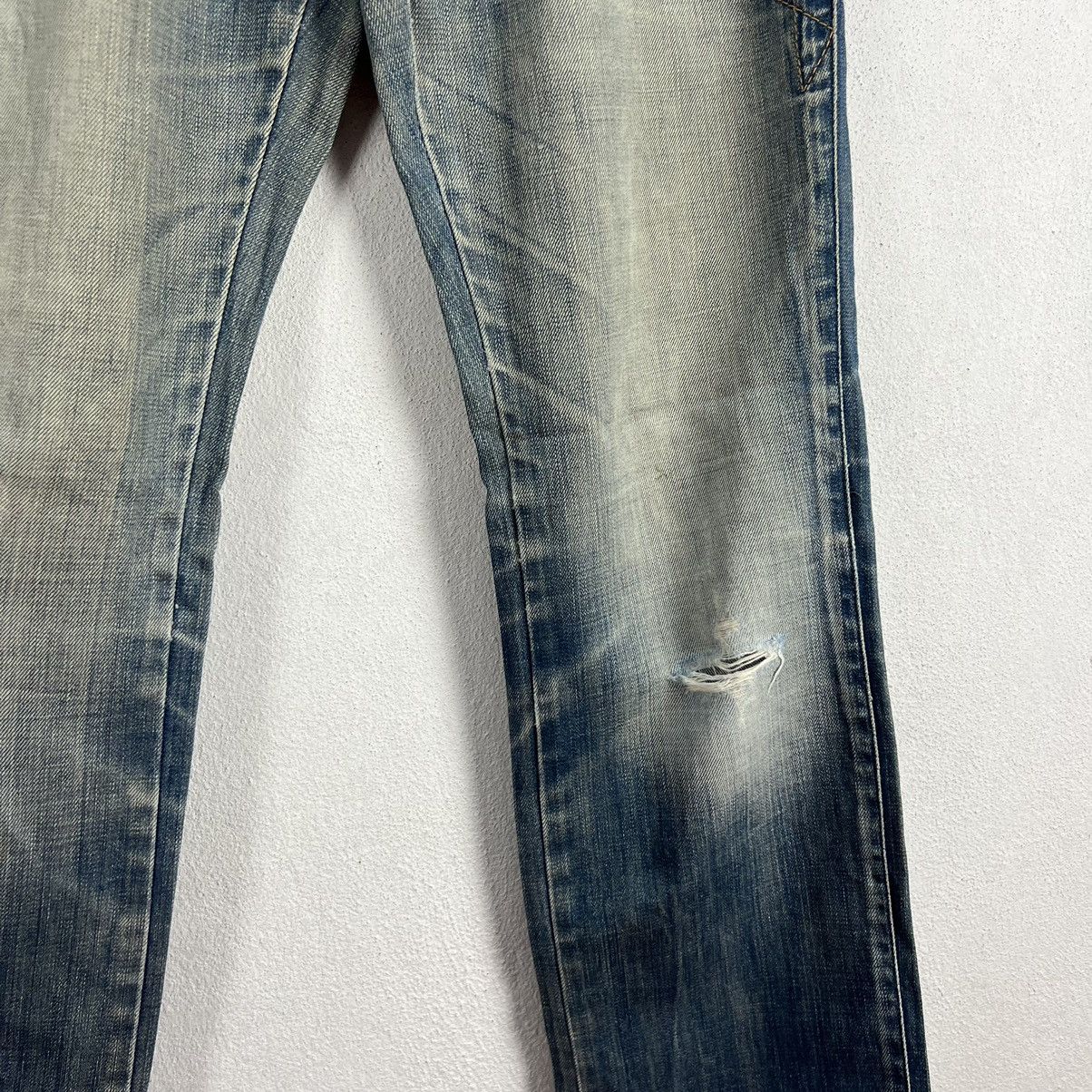 VINTAGE GAS MADE IN ITALY DISTRESSED DENIM - 3