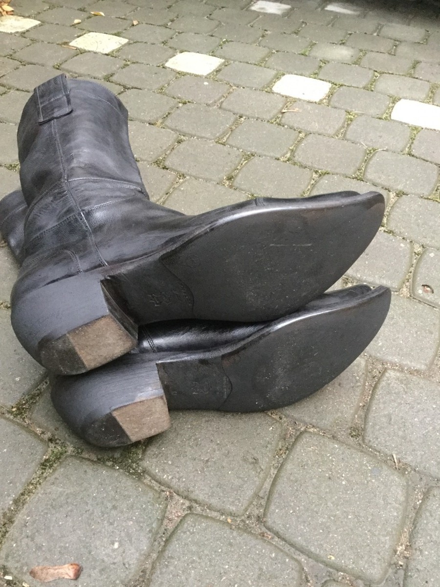 Gianni Barbato - Black cowboy boots.Like Saint Laurent or Vetements - 6