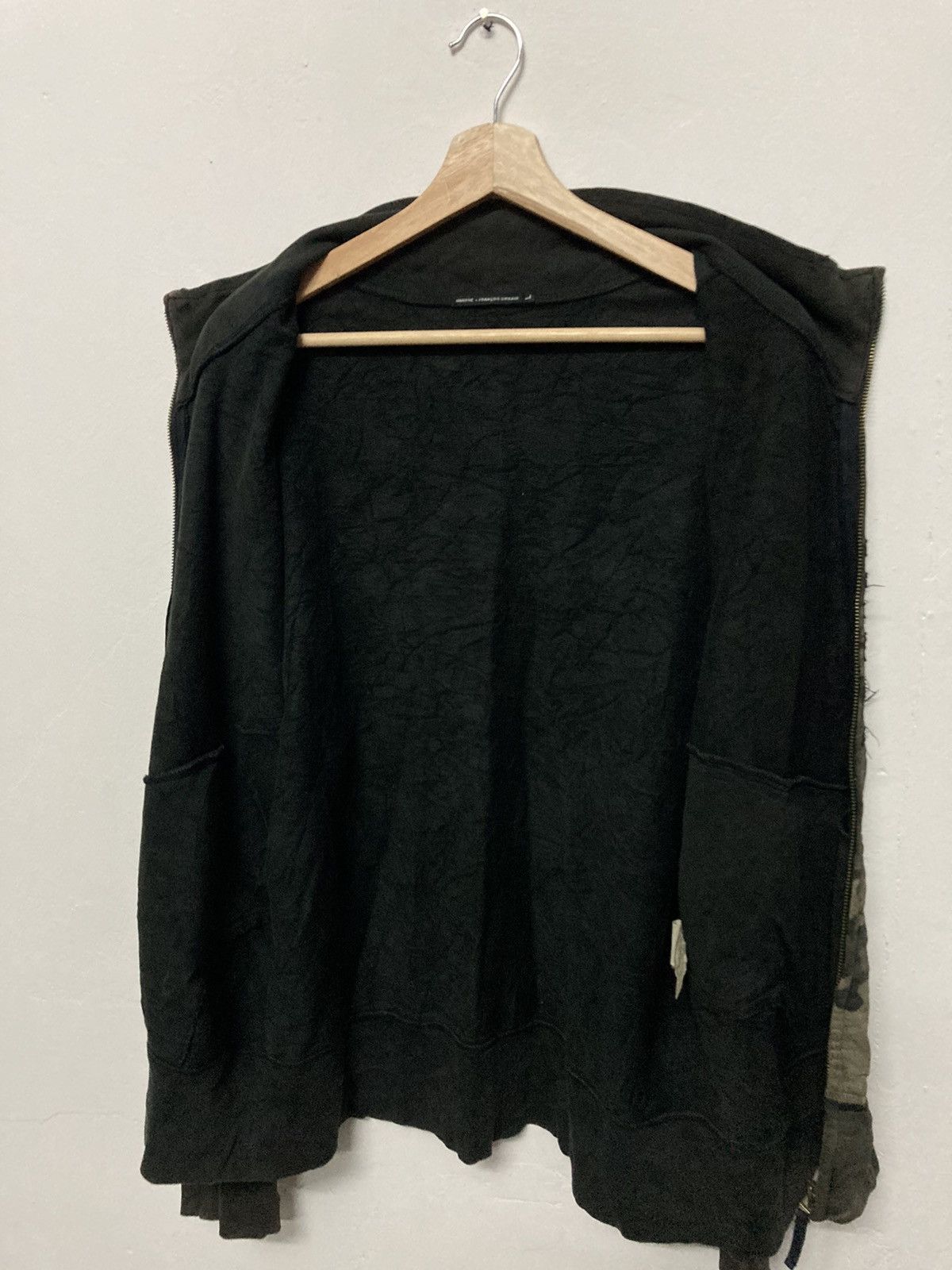 Marithe Francois Girbaud Distressed Design Zipper Sweatshirt - 9