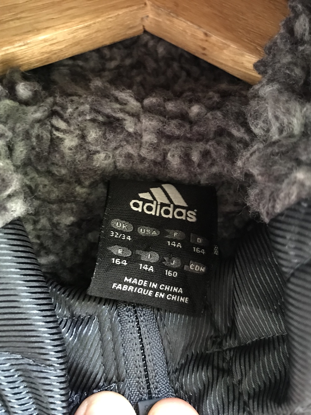 Adidas Hoodie Long Jacket Armpit 22”x32” - 7