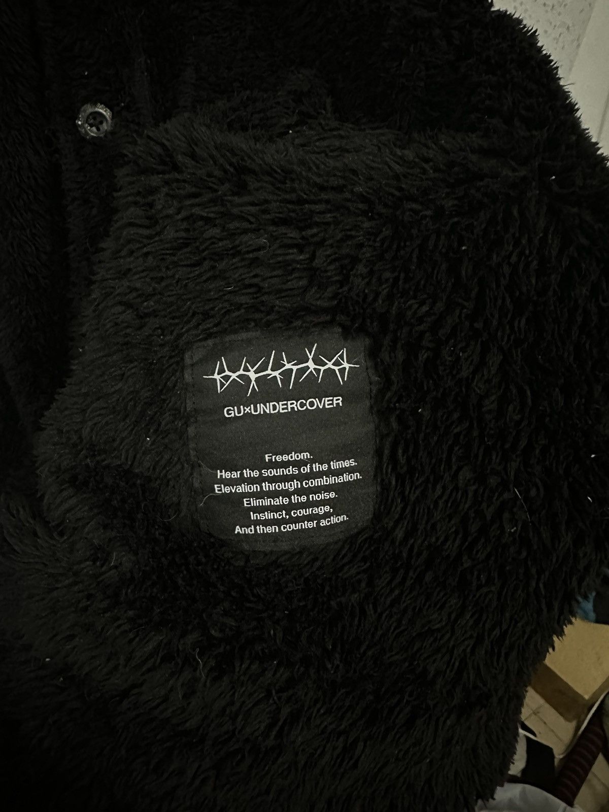 GU x Undercover Fleece Button Up Cardigan style Design - 3