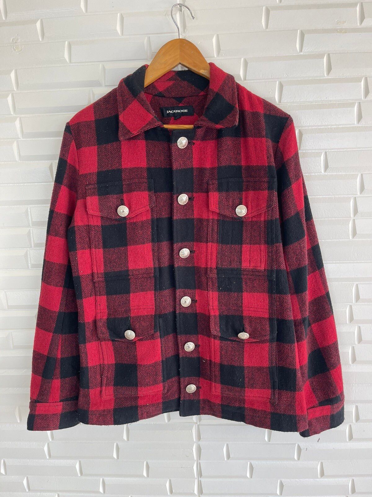 Vintage Flannel Tartan Jackrose Asphalt Animal Outlaws - 9