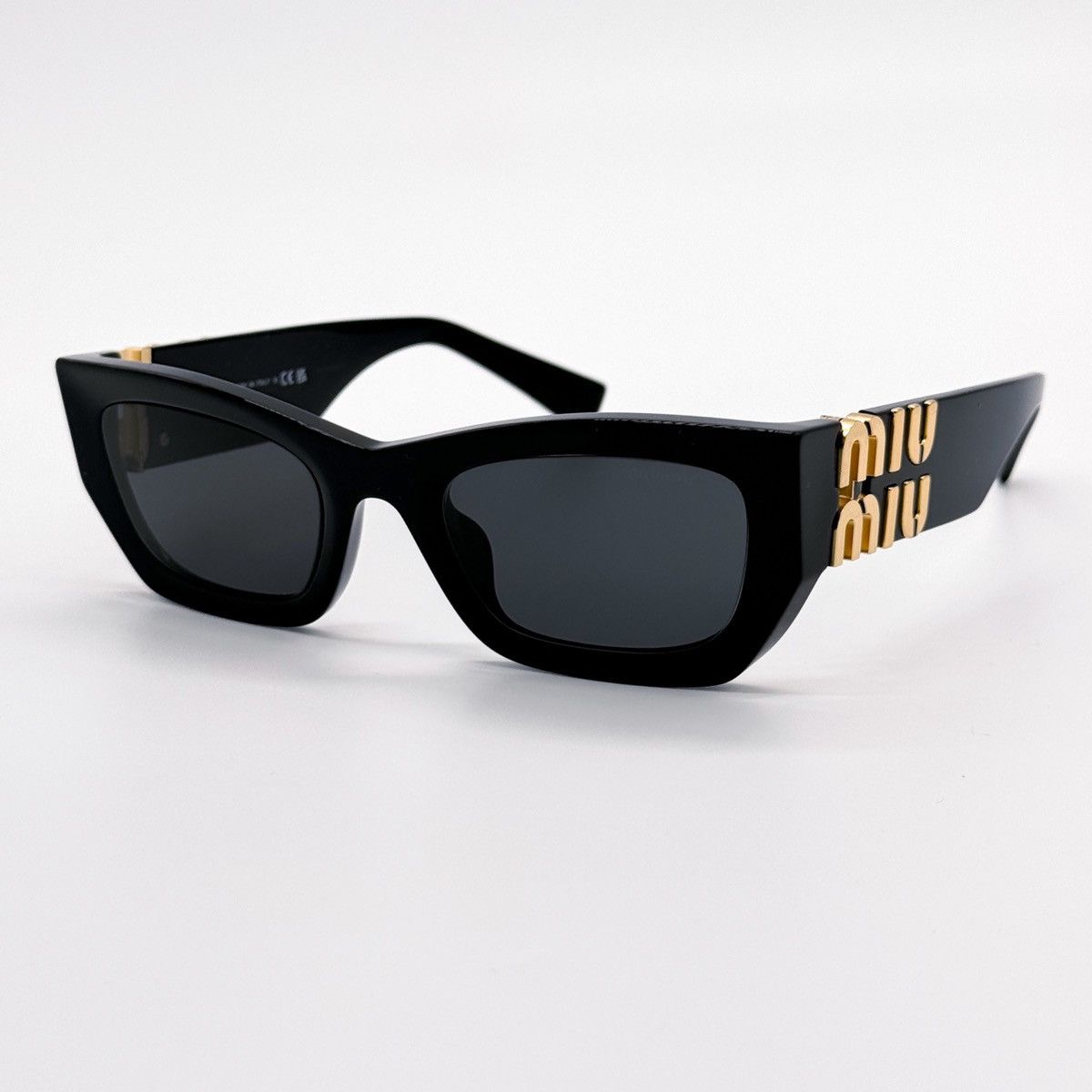 NEW MIU MIU MU09WS 1AB5S0 BLACK SMU 09W 1AB5S0 SUNGLASSES - 3