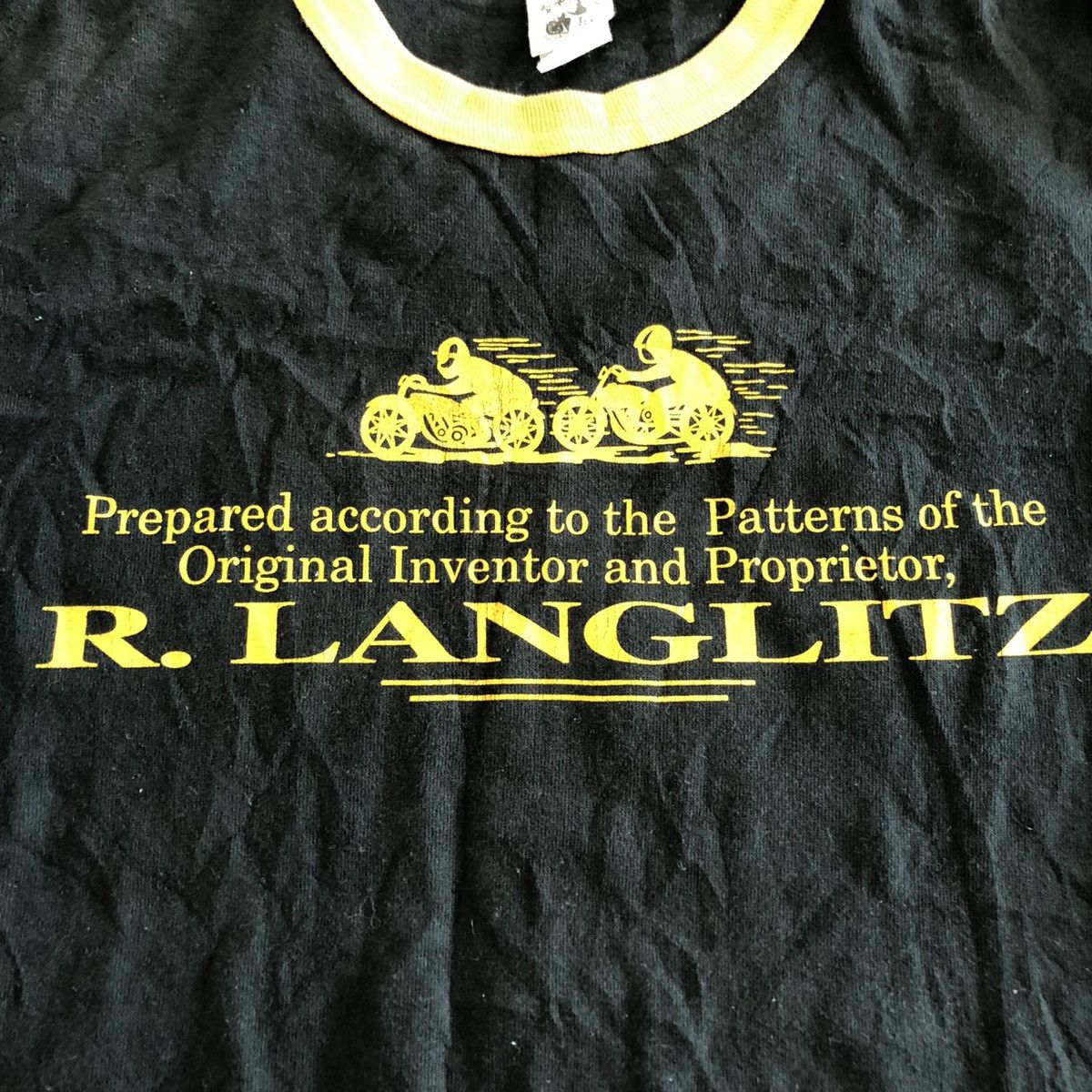 Vintage 70s Ross.Langlitz classic motorcycle ringer tee - 6