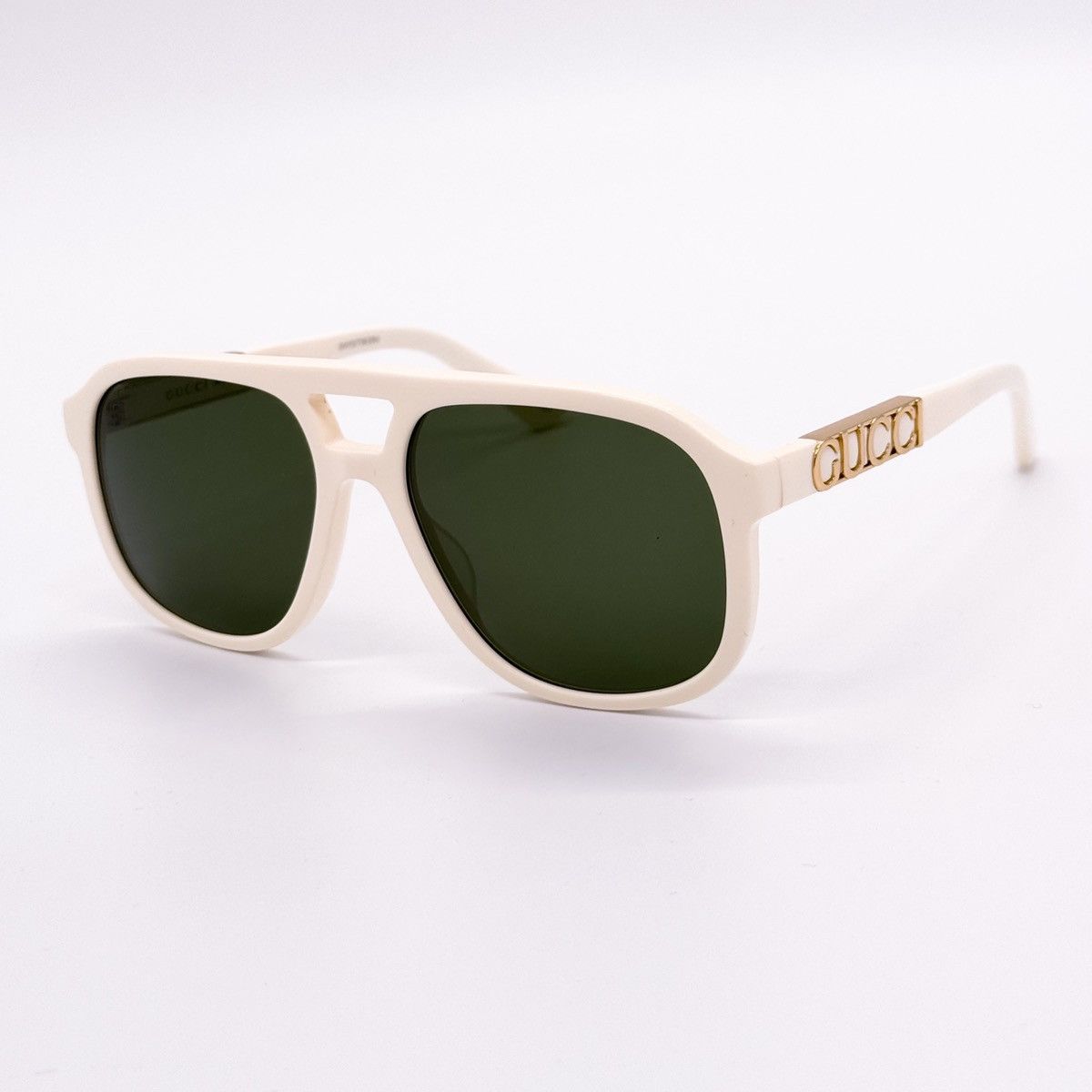 NEW GUCCI GG1188S 005 AVIATOR WHITE UNISEX SUNGLASSES GUCCI - 3