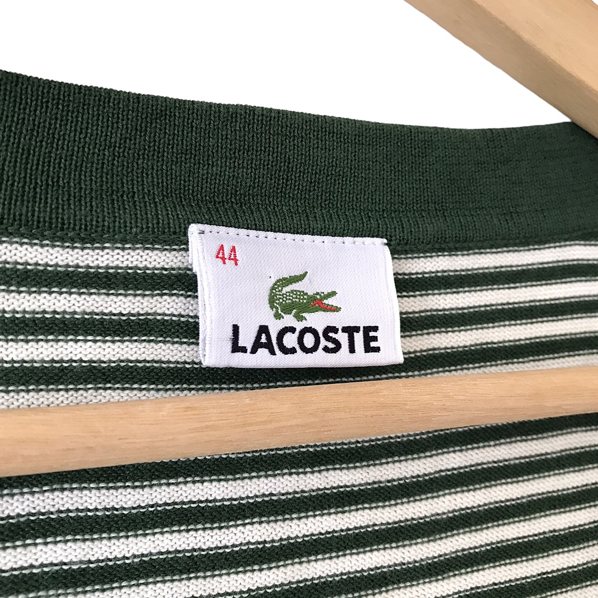 Lacoste France Green Stripe Cardigan - 7