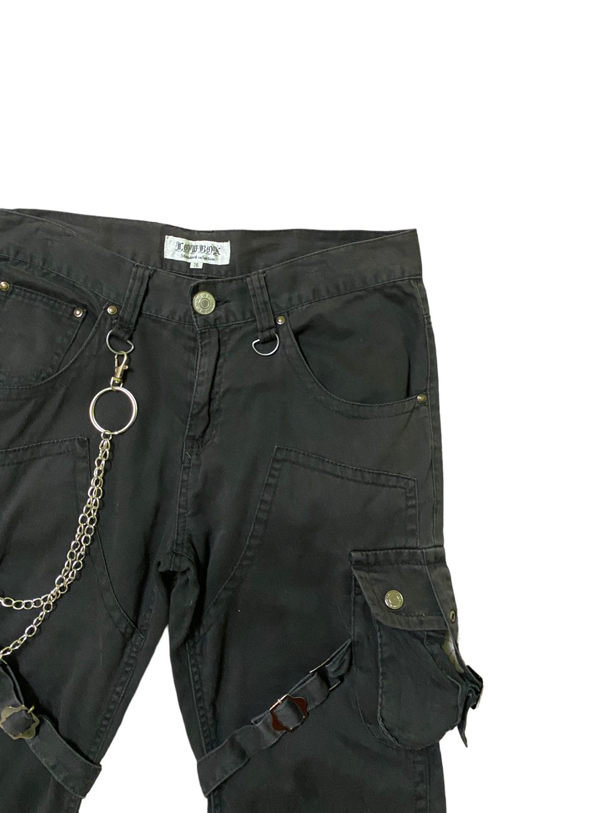 Japanese Brand LowBox Bondage Multipocket Punk Cargo Pants - 5