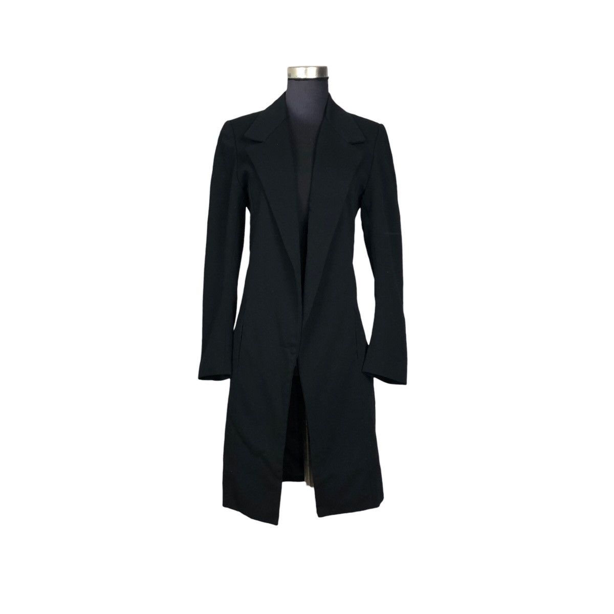 Vintage 90s Yohji Yamamoto Femme 1997AW Cutaway Overcoat - 4