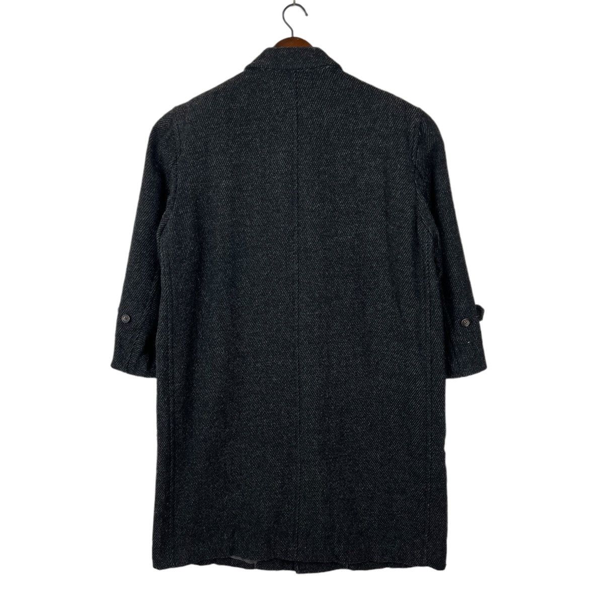 CDG HOMME Wool Tweed Coat - 5