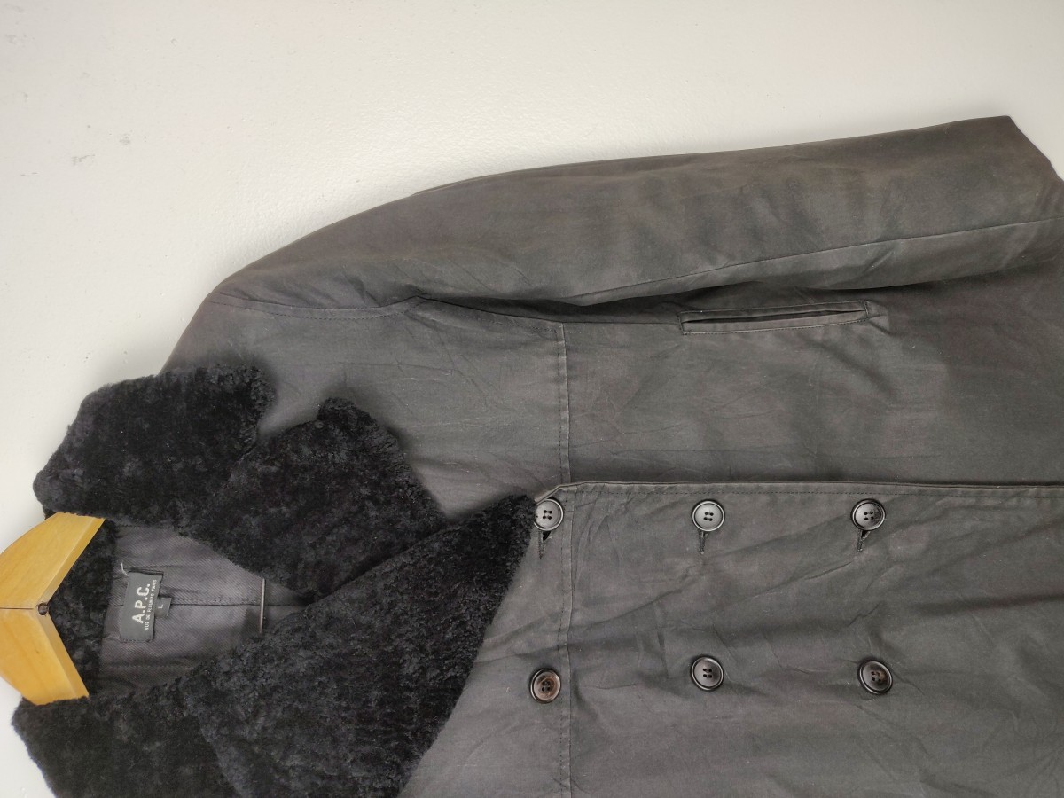 APC Wax Double Breast Jacket Long Coat - 5