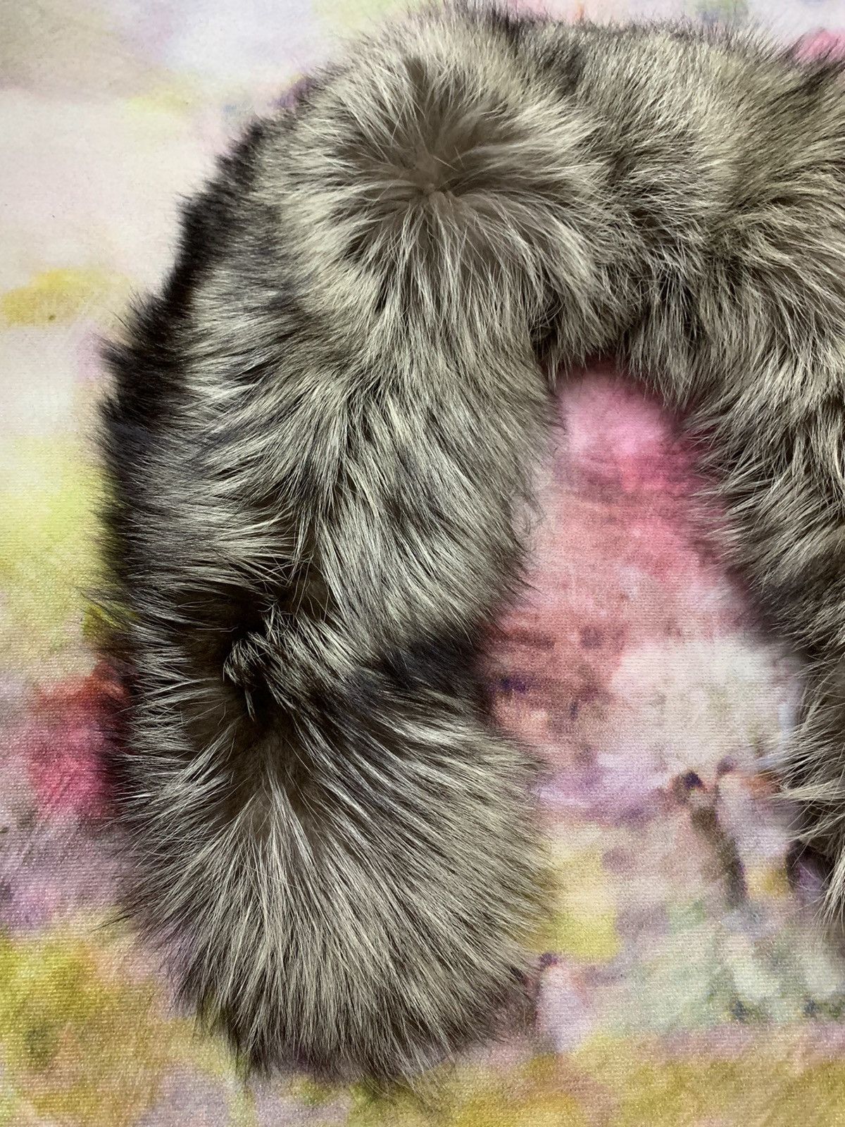 Mink Fur Coat - Luxury Saga Fox Furs Collar Scarf - 7