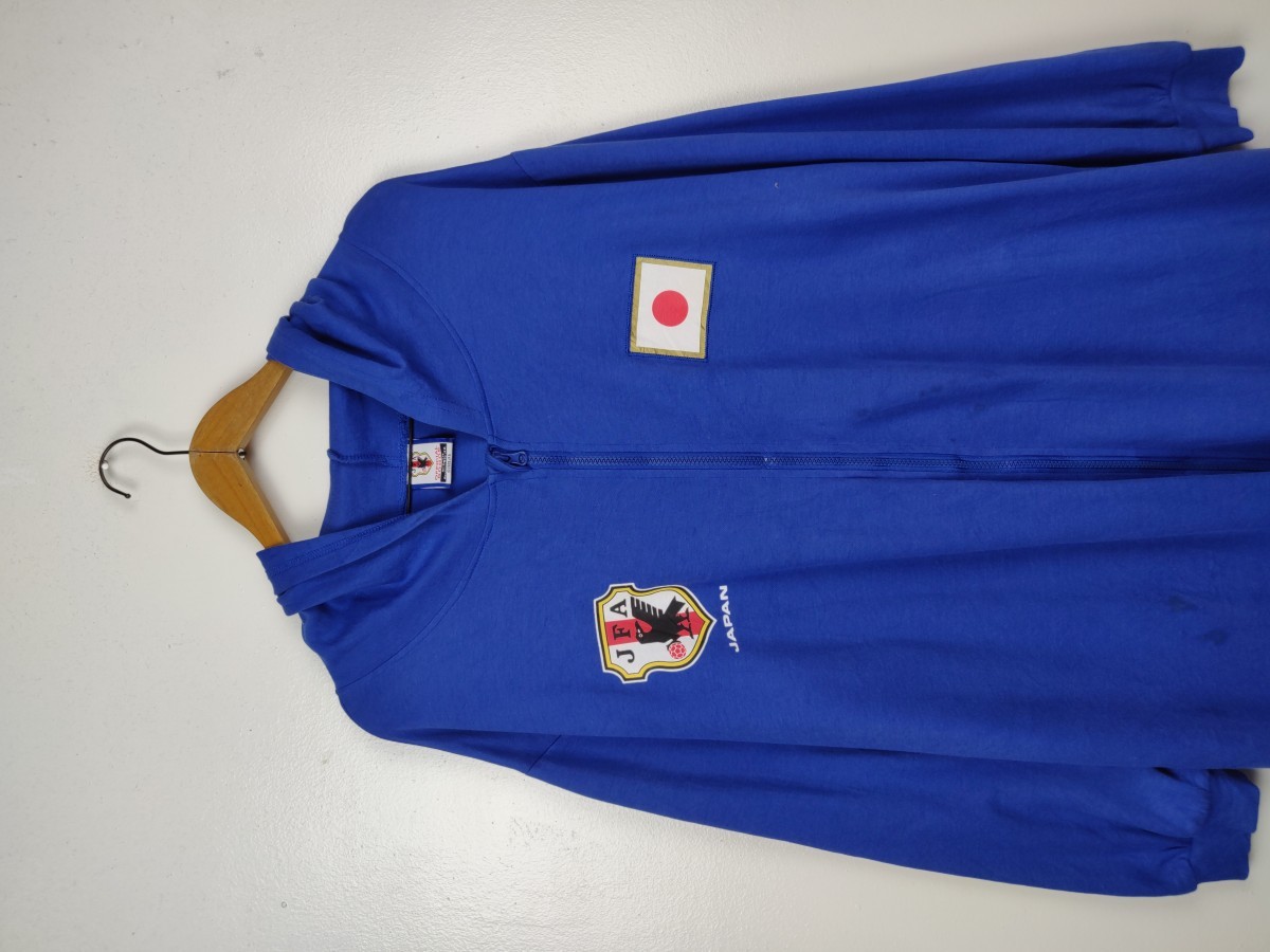 Japan Blue - 2009 Japan National Team Sweat Zip Up Overall Coveralls - 3