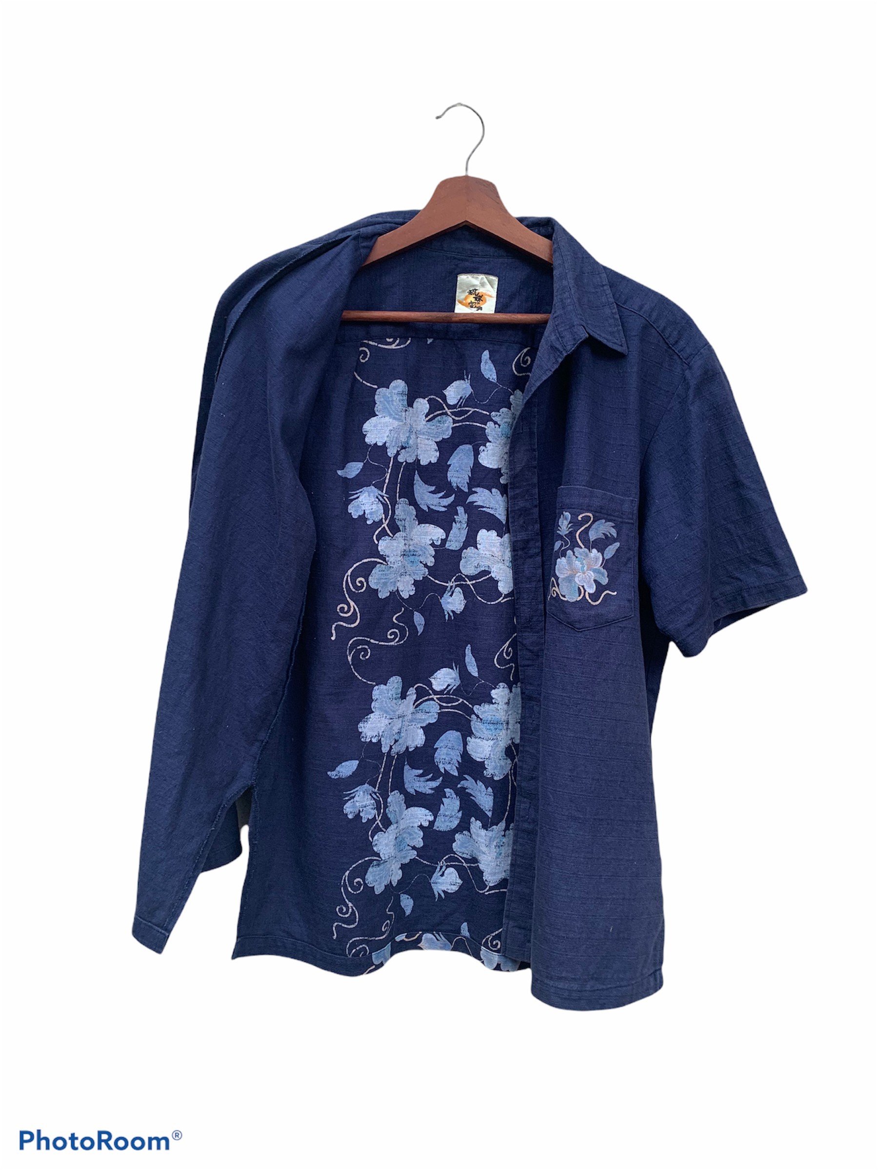 Vintage - Vintage Okinawa Floral Motive Button Shirt - 2