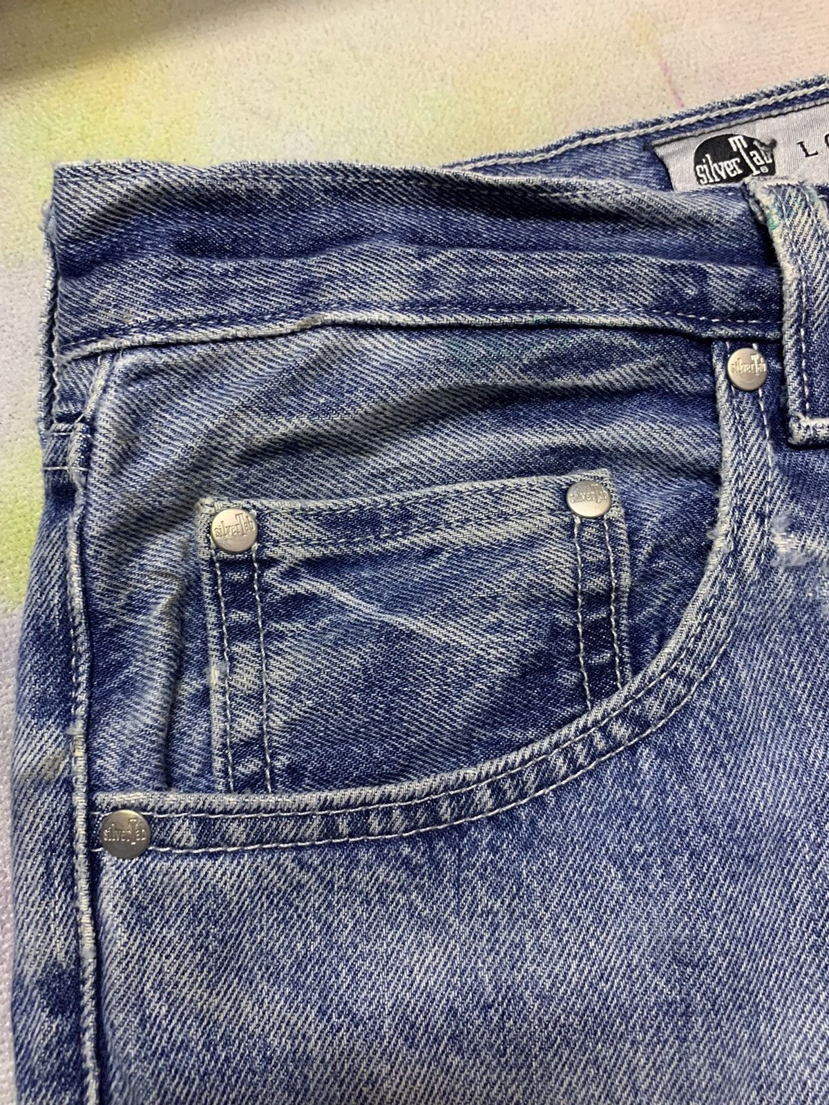 Levi’s Silver Tab Washed Straight Loose Denim - 4