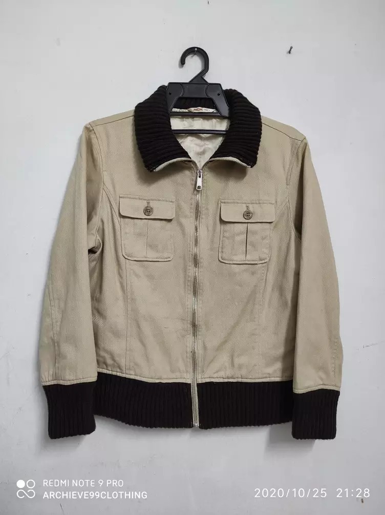 MCM Cotton wool satin lining bomber jacket - 1