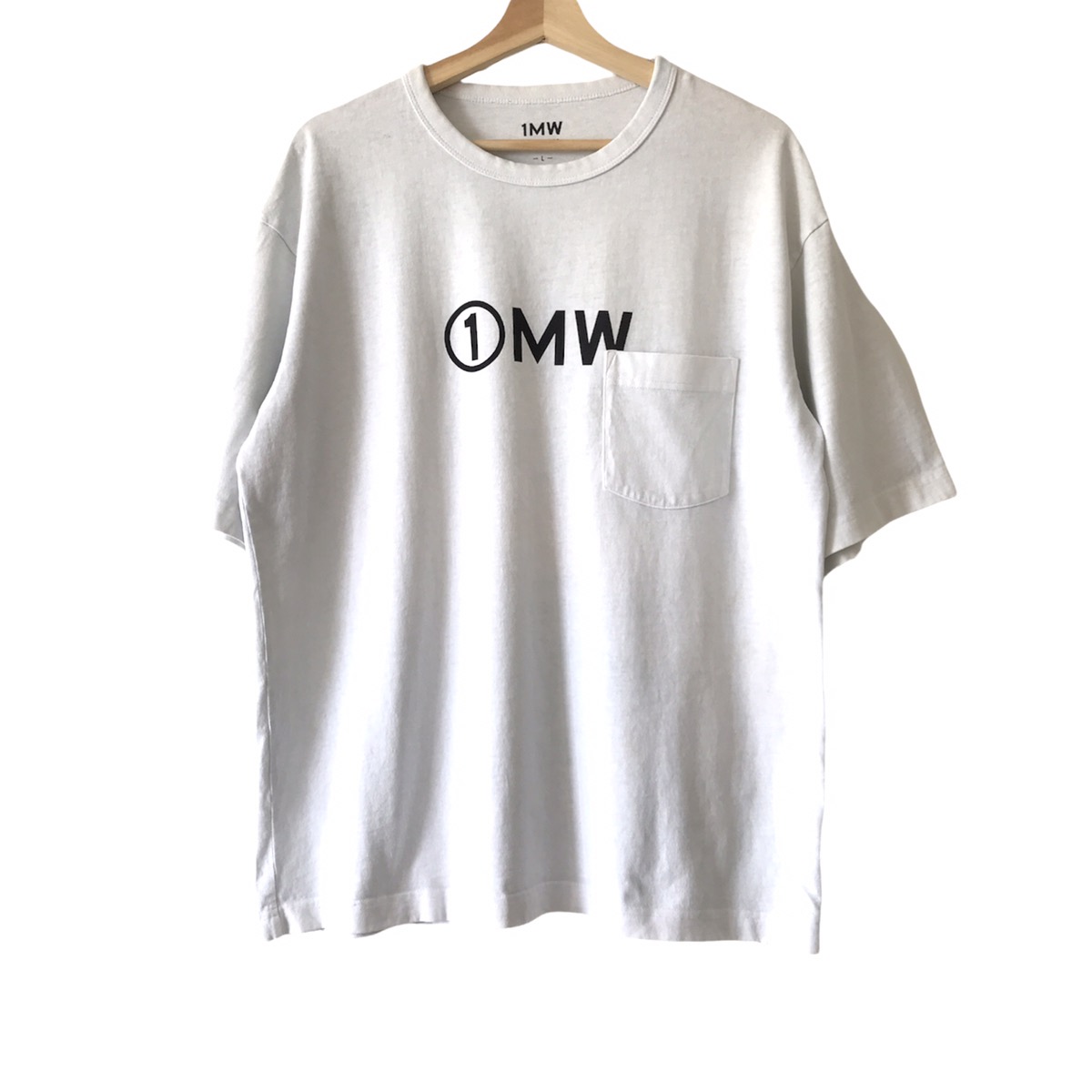 Authentic Sophnet. Japan X GU 1MW Logo Pocket Tee L - 1