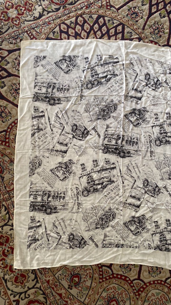 Vintage Cotton Scarf - 4