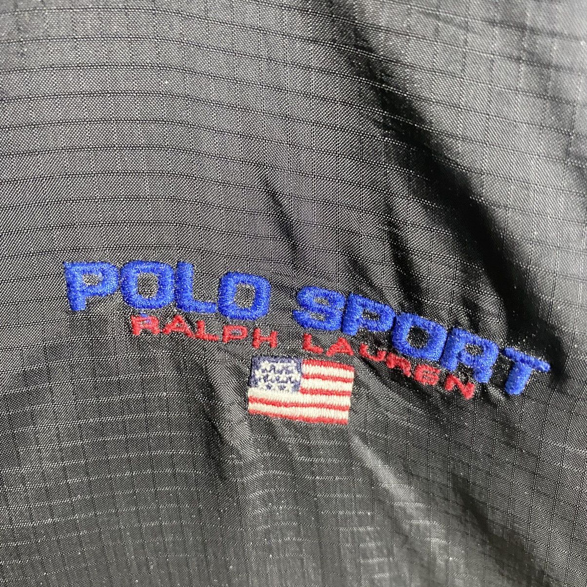 Vintage Polo Sport Ralph Lauren Jacket L Size Black Colour - 7