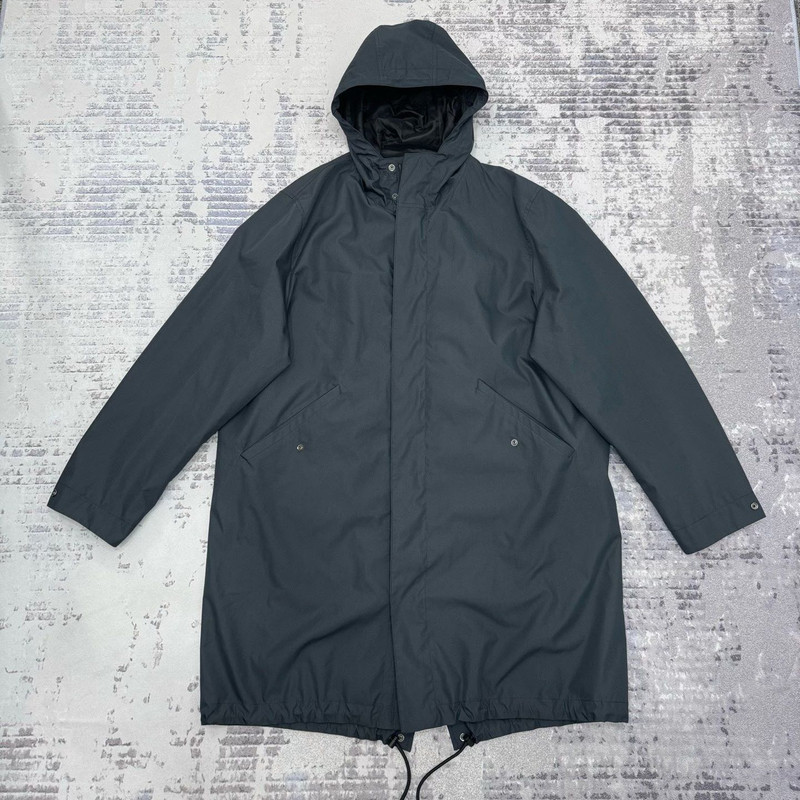 Dior windbreaker coat with back logo print - 1