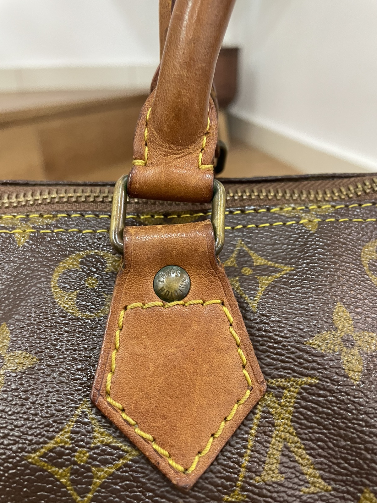 Authentic LOUIS VUITTON Speedy 30 replace zipper - 4