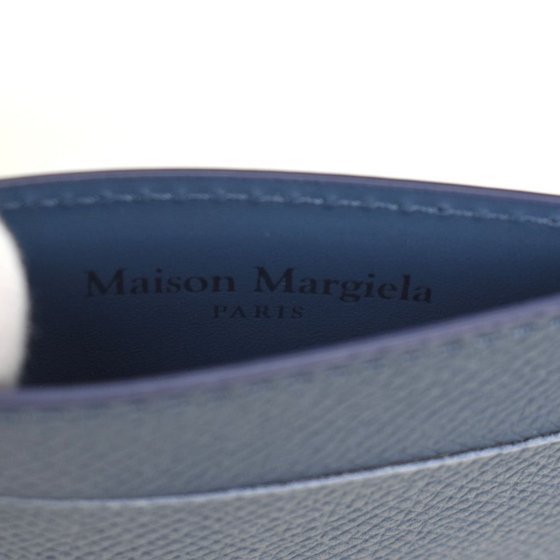 Maison Margiela Slate Blue Leather Card Holder Small - 5