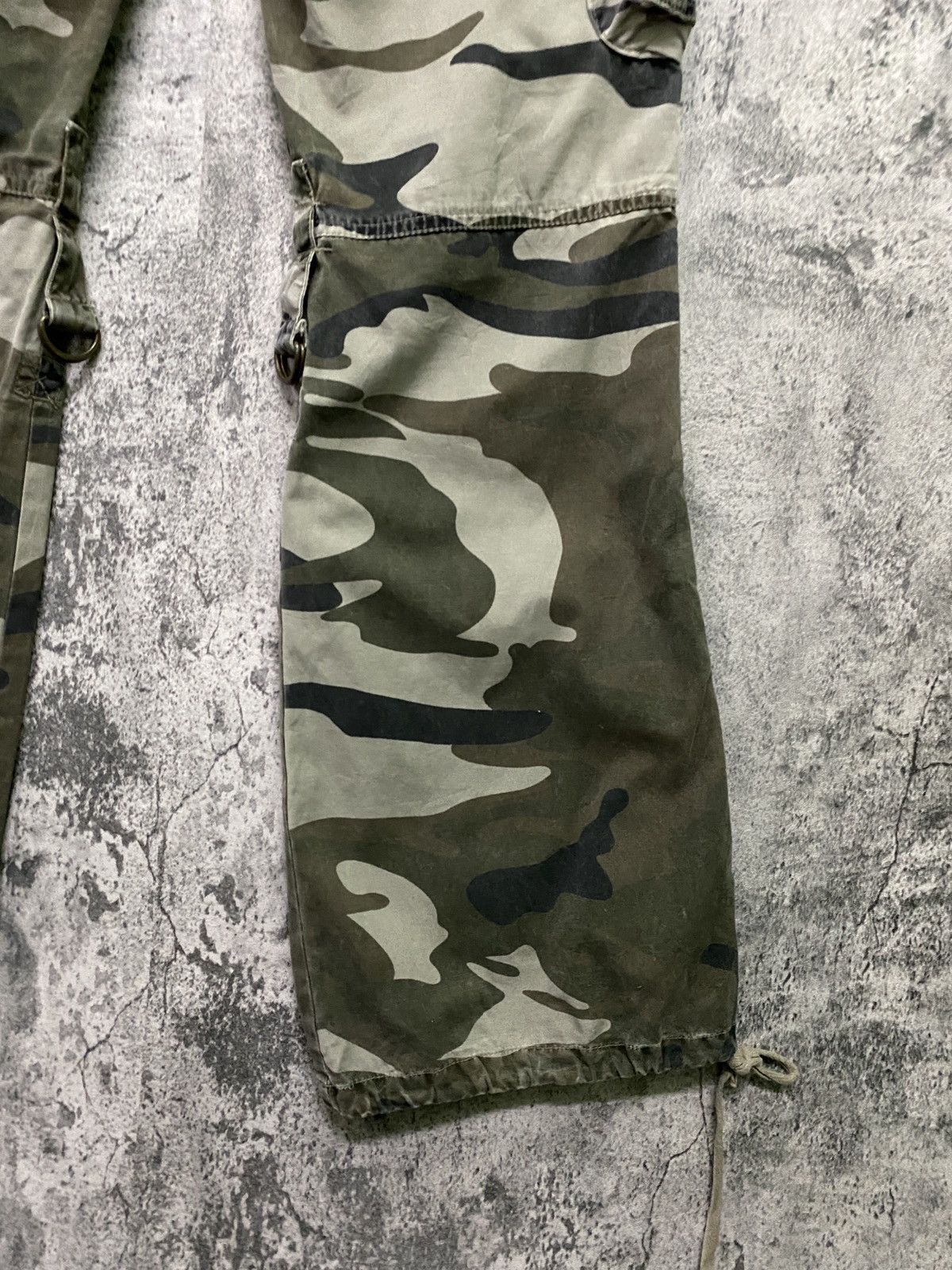 Military - Japan Camo Tactical Multipocket Low Rise FLARE Pants - 16