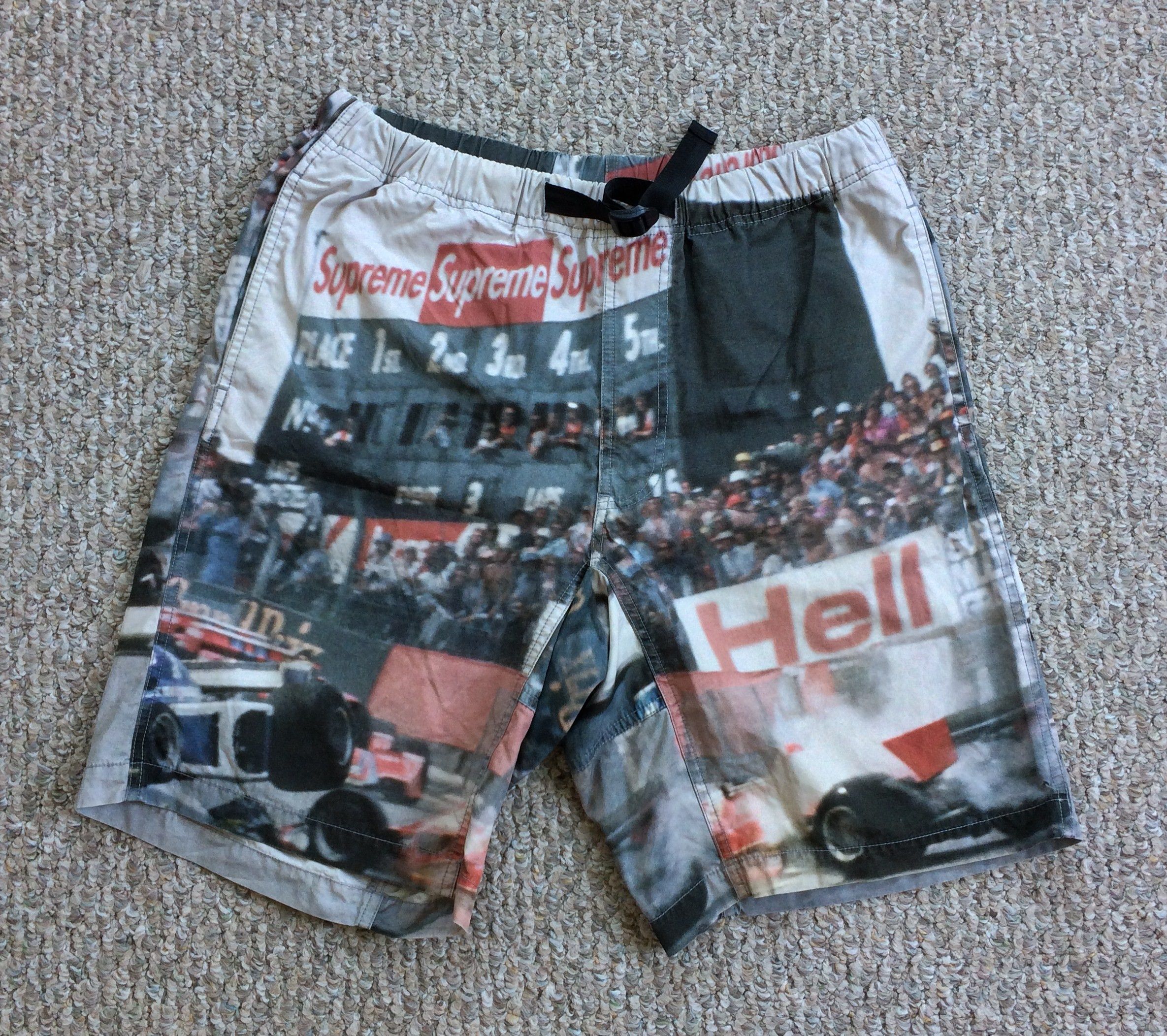 S/S 2019 Supreme Grand Prix Belted Shorts - 1