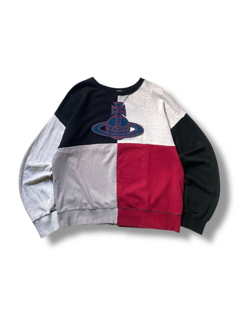 Vivienne Westwood Reconstructed Panel Orb Sweatshirt - 1