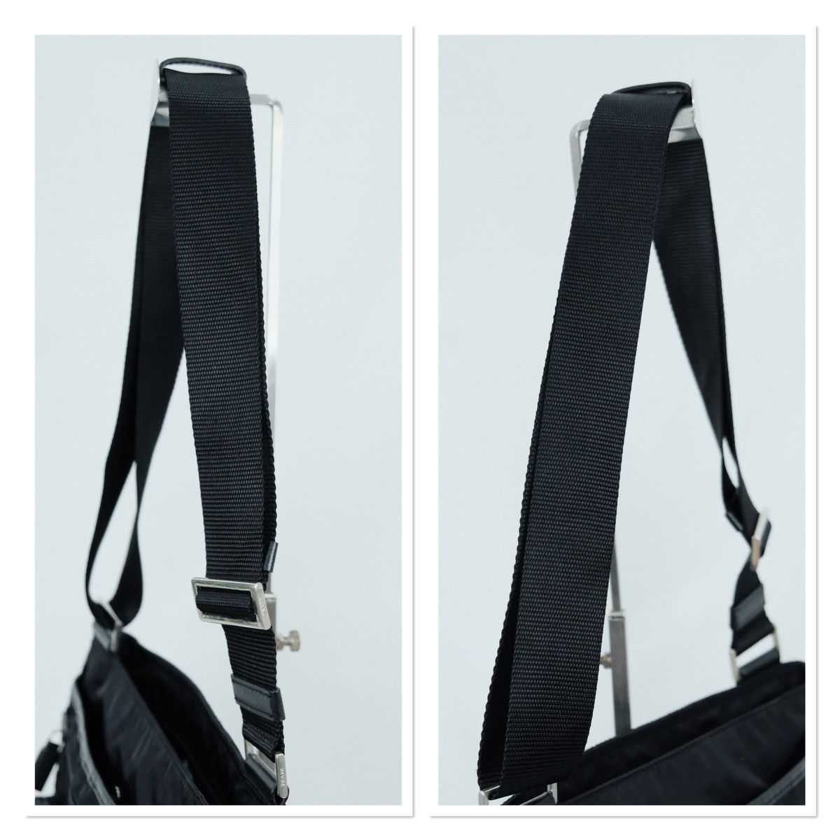 Authentic prada sling bag black nylon - 6