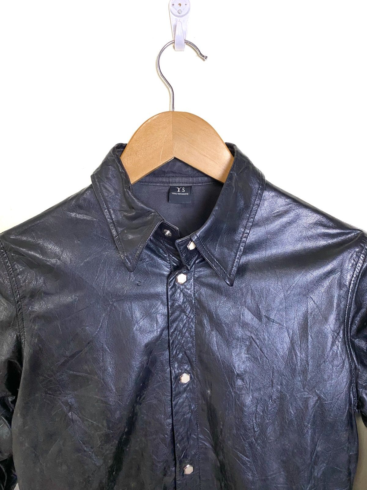 Vintage Y’s Yohji Yamamoto Leather Shirt - 2