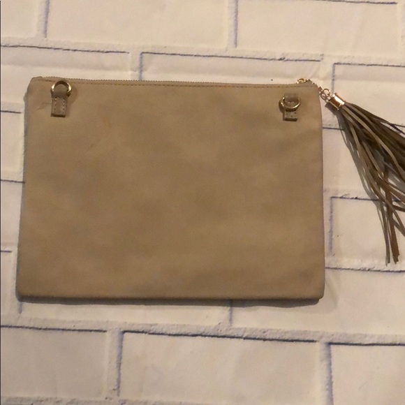 Faux Leather Crossbody Bag with Tassel - 9