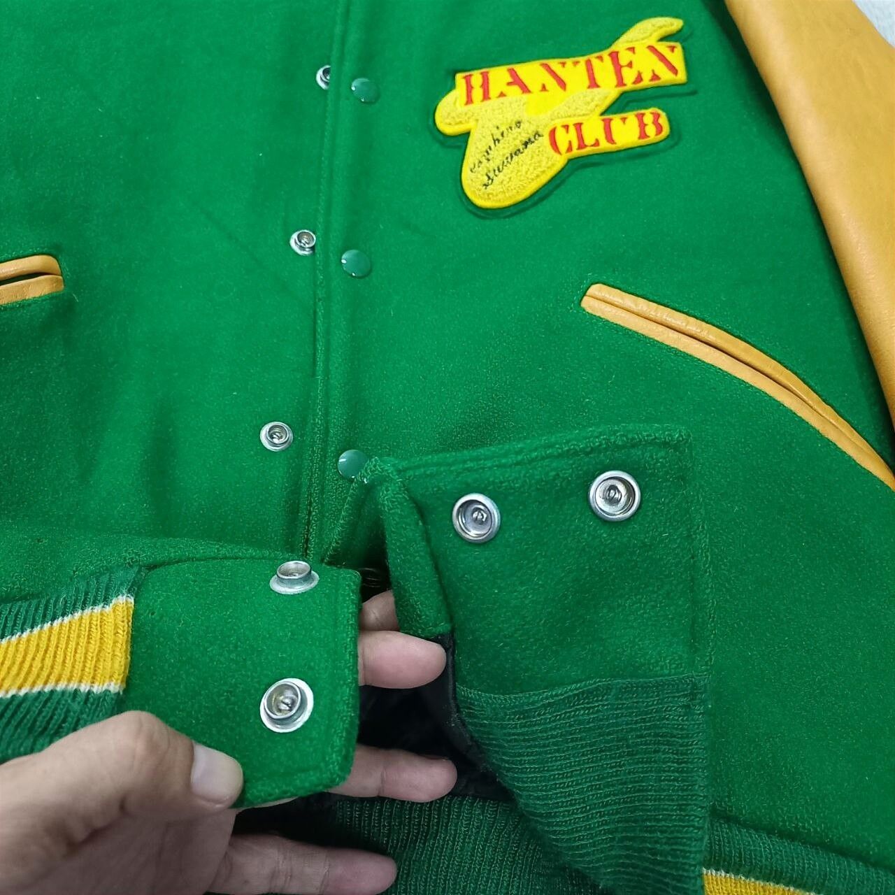 Union Made - HANTEN CLUB 1984 by BUTWIN USA Wool Leather Varsity Jacket - 14