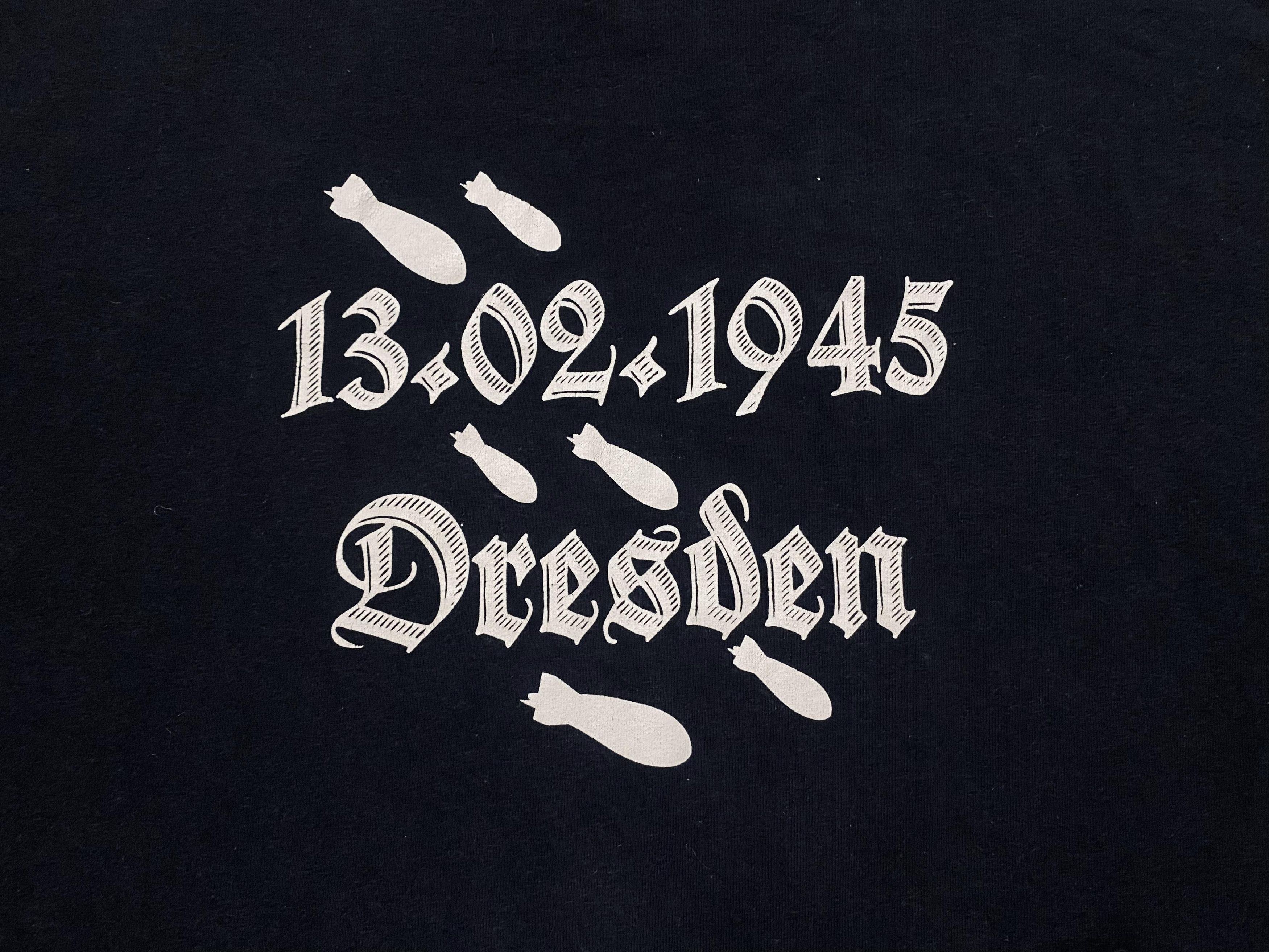 Military - WW2 Dresden Bombing History T-Shirt Vintage Retro Rare - 6