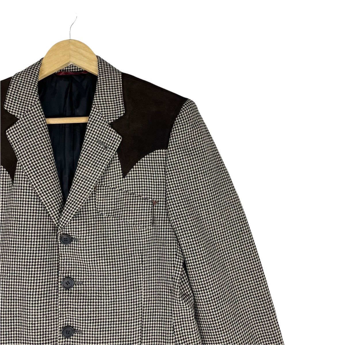 🔥PAUL SMITH London Classic Cowboy Sheep Leather Blazer Coat - 4