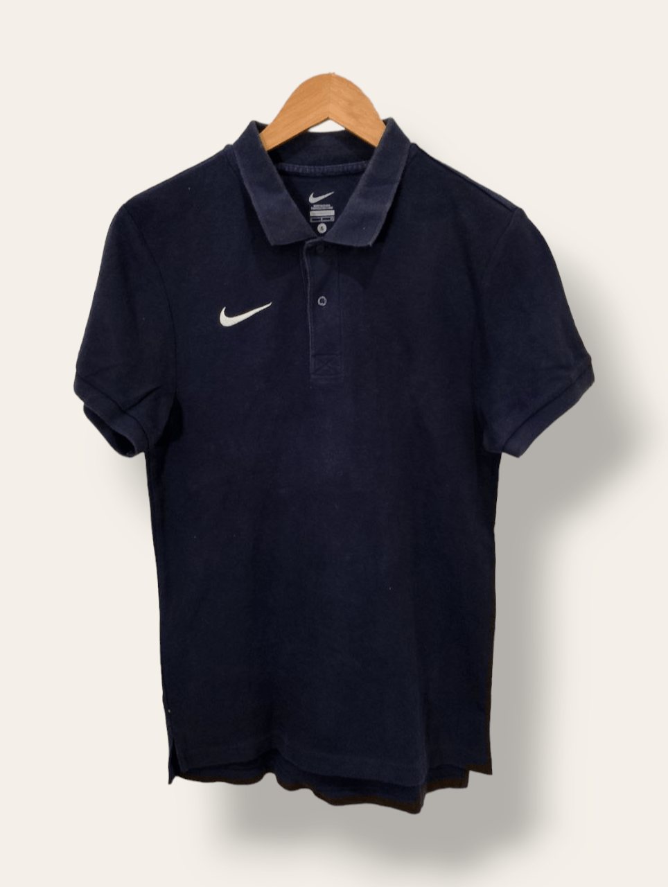 Nike Swoosh Logo Embroidered Polo T-shirt - 1