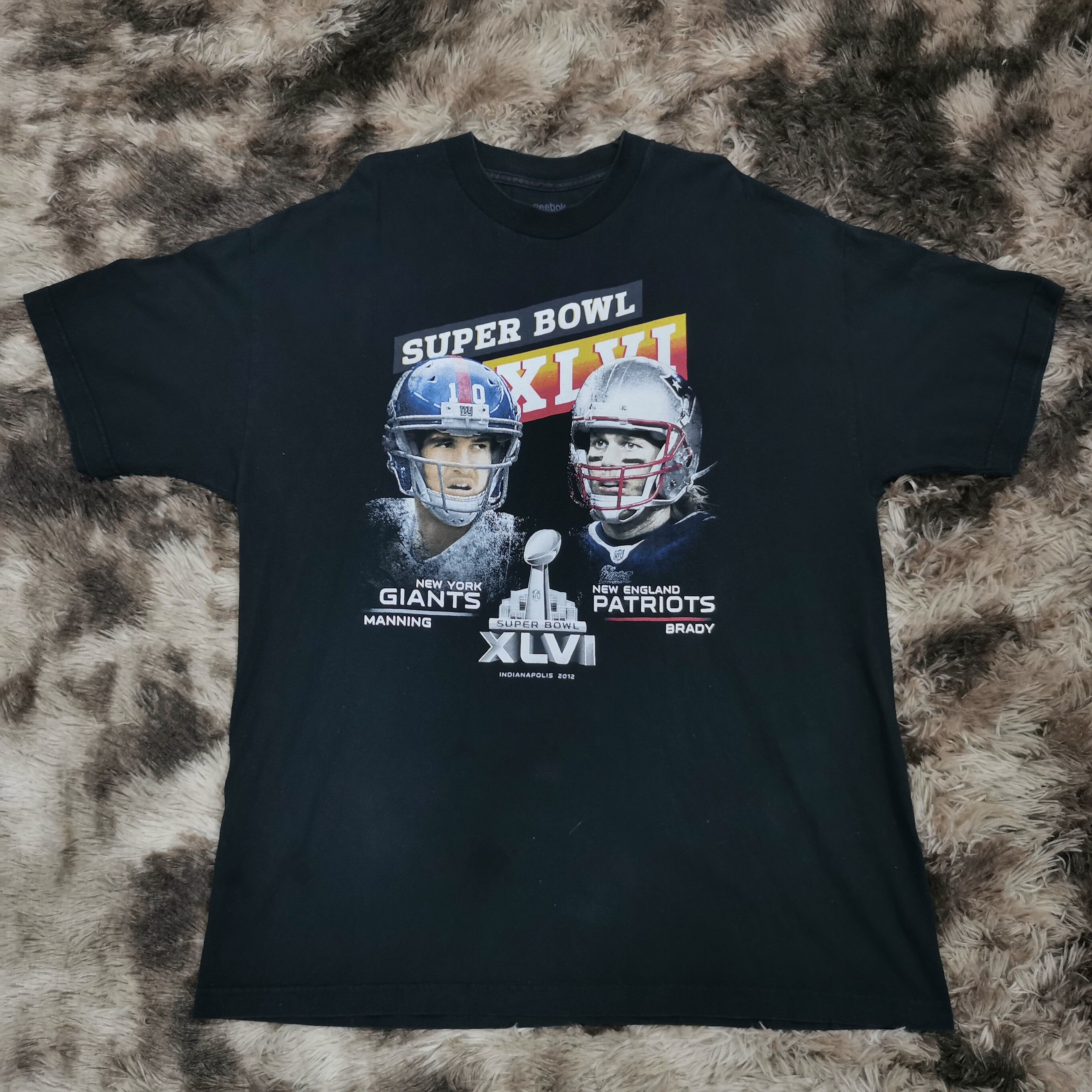 Reebok American Football Super Bowl XLVI T-shirt - 1