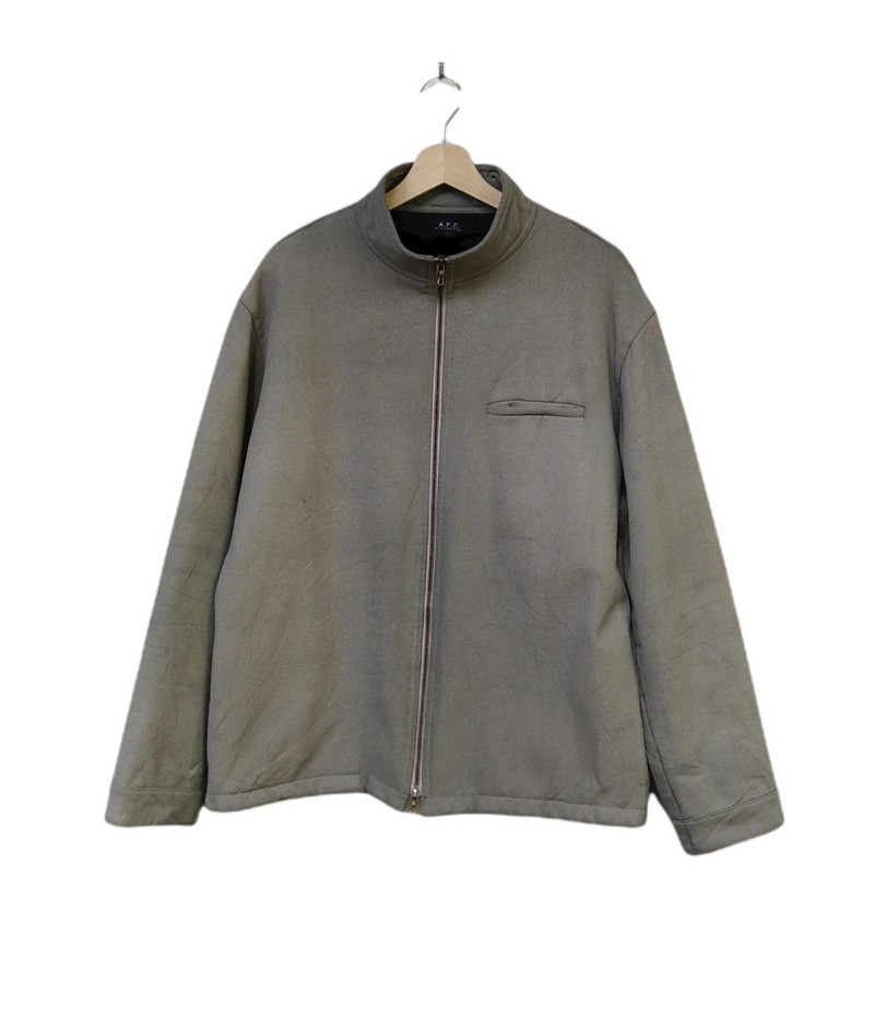A.P.C. × Designer × Vintage - Steals🔥 A.P.C Made in France Emerald Green Zipper Jacket - 1