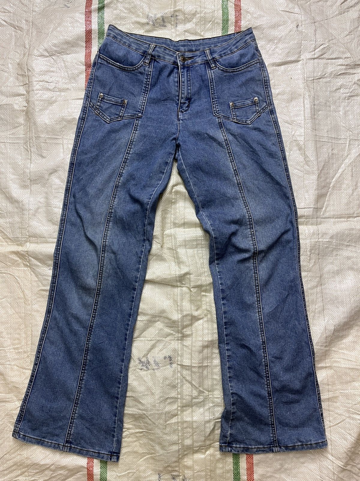 Flared Boot Cut Denim Jeans Japanese Brand - 20