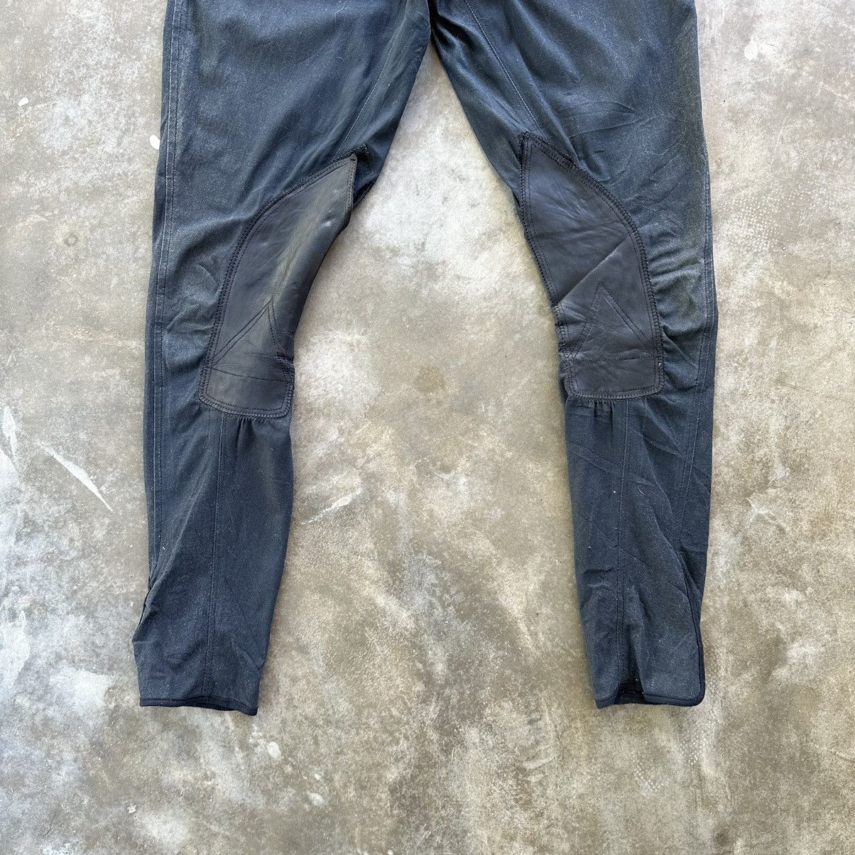 Vintage Hermes Paris Skinny Rare Trouser Black Pant - 2