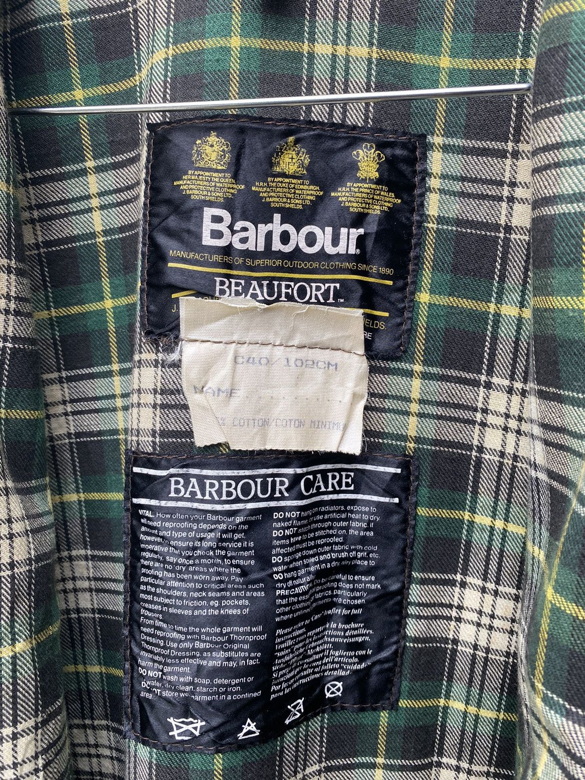 🏴󠁧󠁢󠁥󠁮󠁧󠁿 Barbour Beaufort Waxed Classic Jacket Made In England - 8