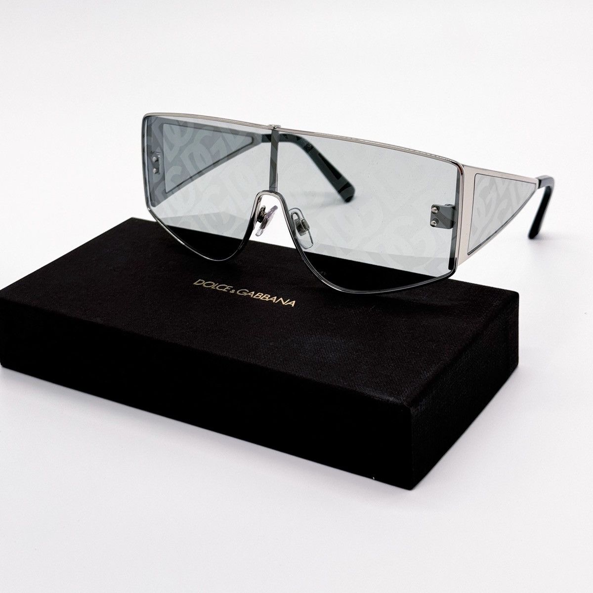 NEW DOLCE&GABBANA DG2305 05/AL SILVER UNISEX SUNGLASSES - 1