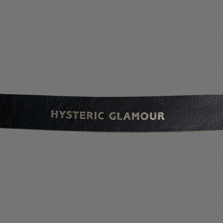 Hysteric Logo Buckle Snake Skin Belt - 4