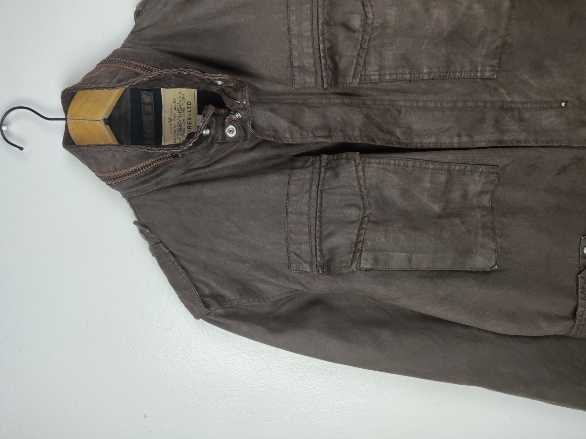Avirex - Wax Field Jacket Military Multipocket Gear - 4