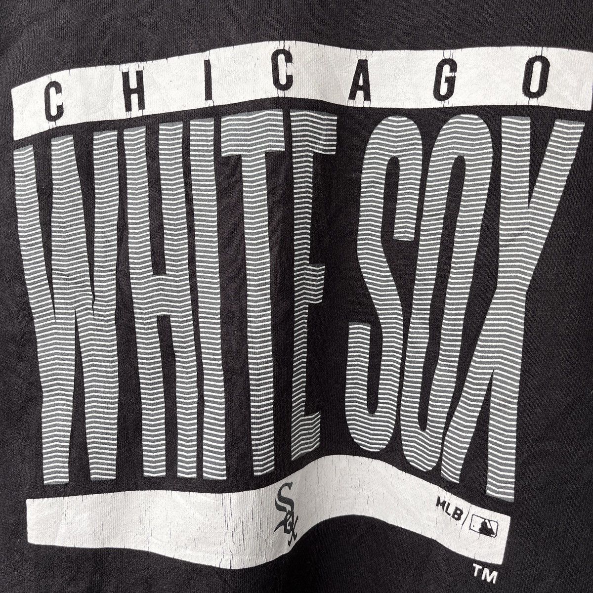 Vintage Pullover Y2K Chicago White Sox MLB Sweatshirts Black - 9