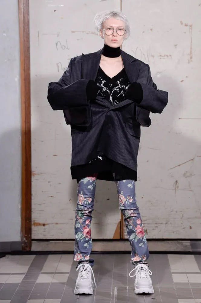 AD2018 Junya Watanabe X Comme Des garcons Flower pants - 1