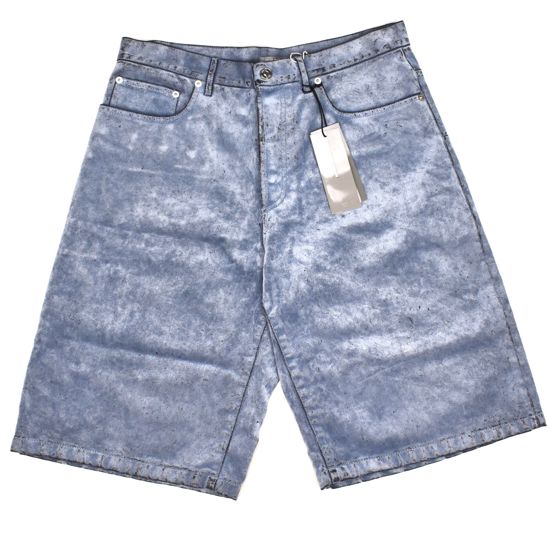 DIOR x ERL Velvet Flocked Denim Shorts Jorts SS23 - 1