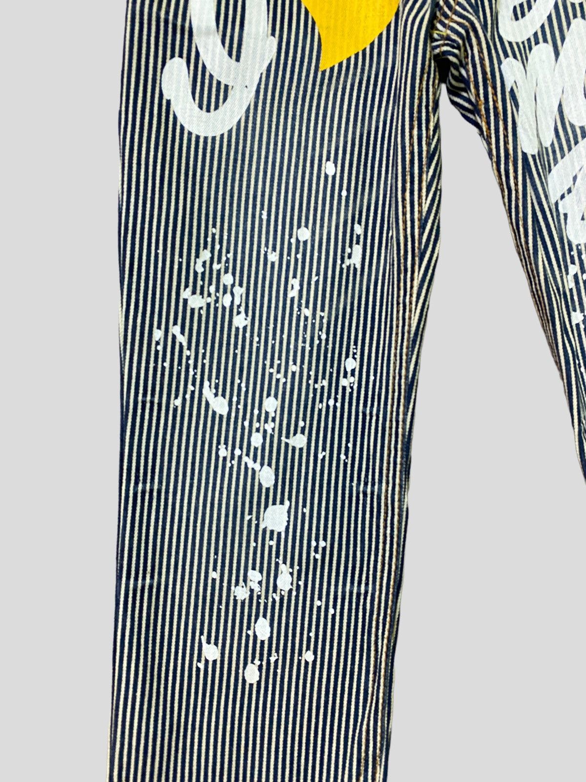 Vintage BLUE MOON BLUE Printed Paint Splash Low Rise Denim - 8