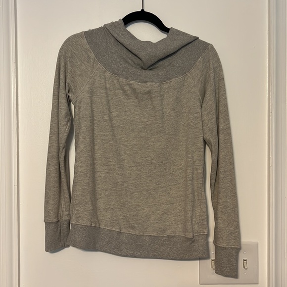 Pam & Gela Off Shoulder Sweatshirt in Heather Gray - 4