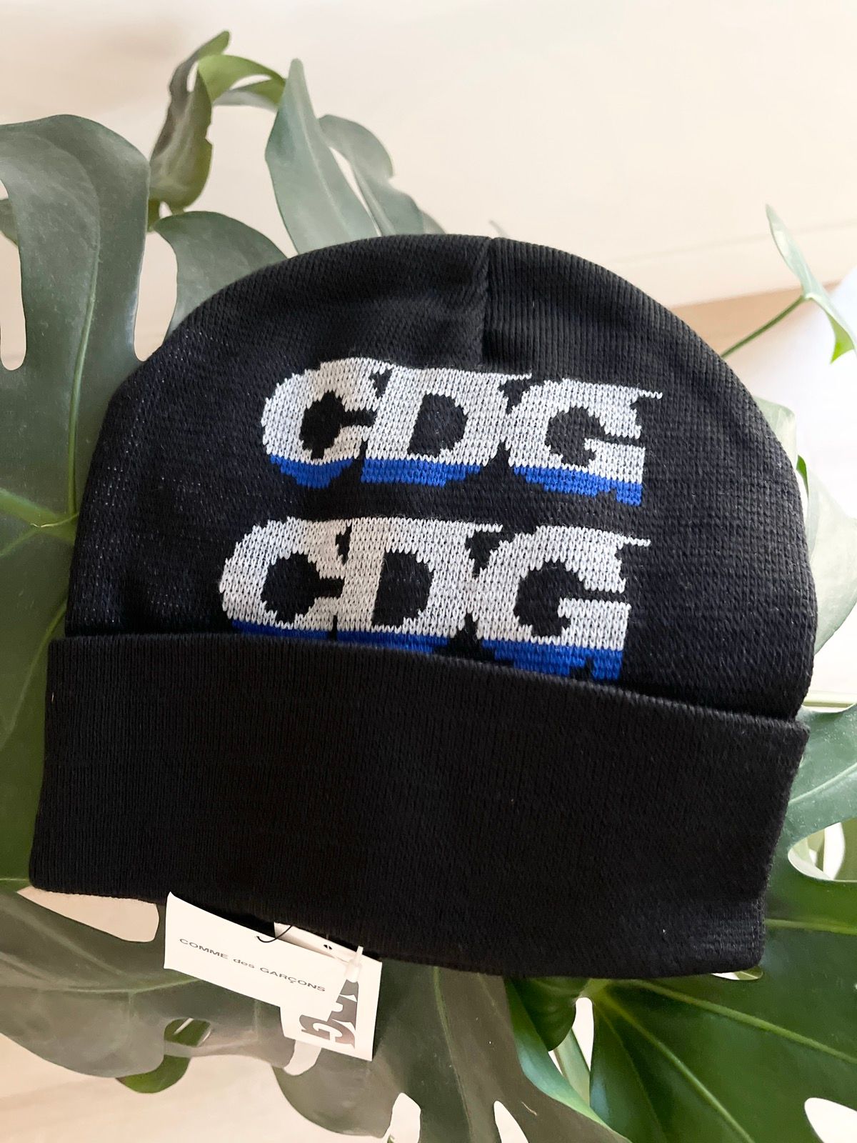 RARE! 2010s Comme Des Garcons CDG Water Level Beanie - 2